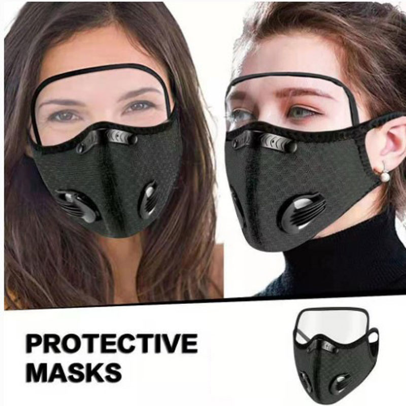 Anti Pollution Mask - SHIZIWANGRI หน้ากากปิดหน้าสำหรับปั่นจักรยานแบบสปอร์ต ล้างทำความสะอาดได้ ใช้ซ้ำได้ พร้อมแผ่นกรองฝุ่น หน้ากากปิดหน้าสำหรับผู้ชาย