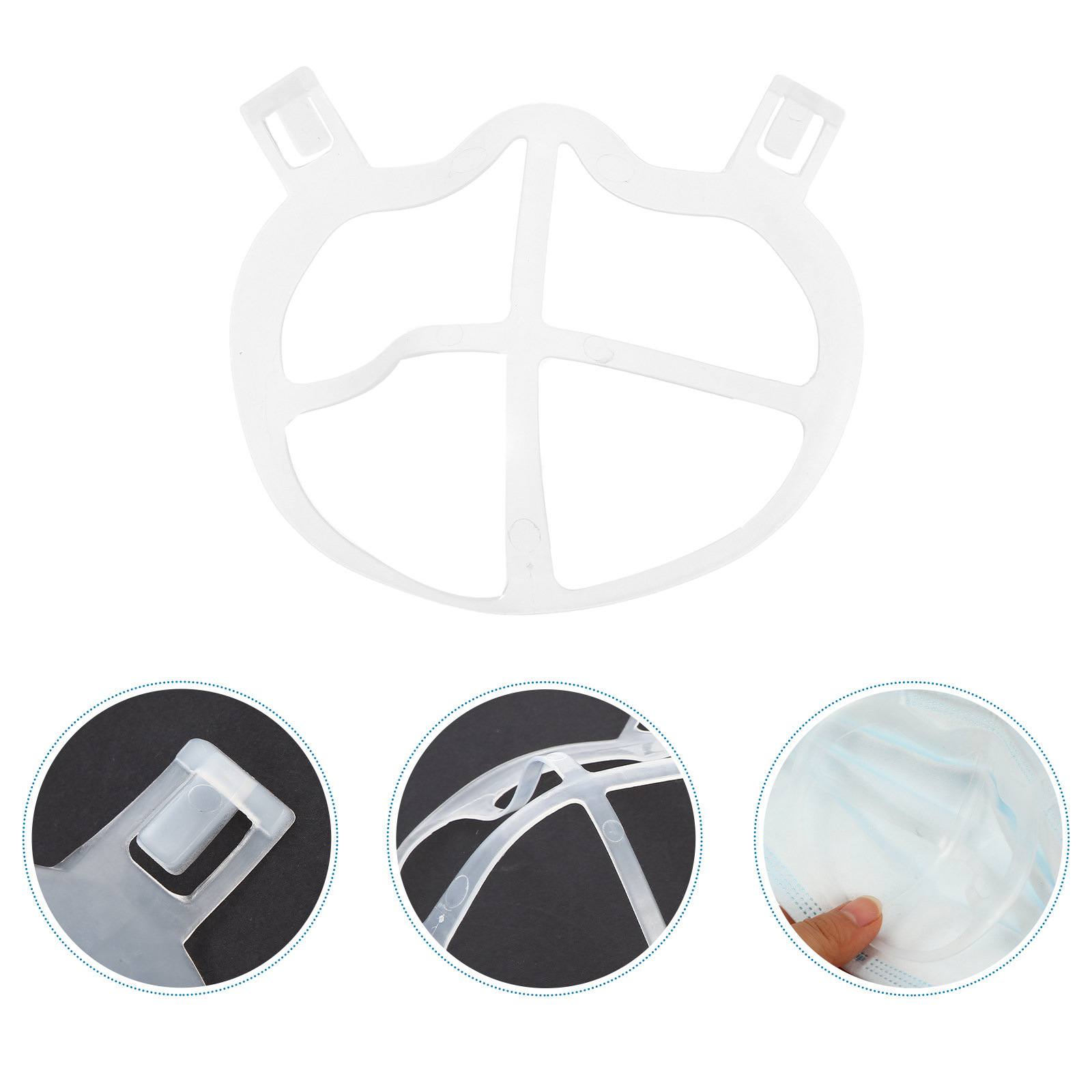 Silicone Mask Bracket - ที่ยึดหน้ากากซิลิโคนแบบ 3D น้ำหนักเบา ไร้กลิ่น 10 ชิ้น