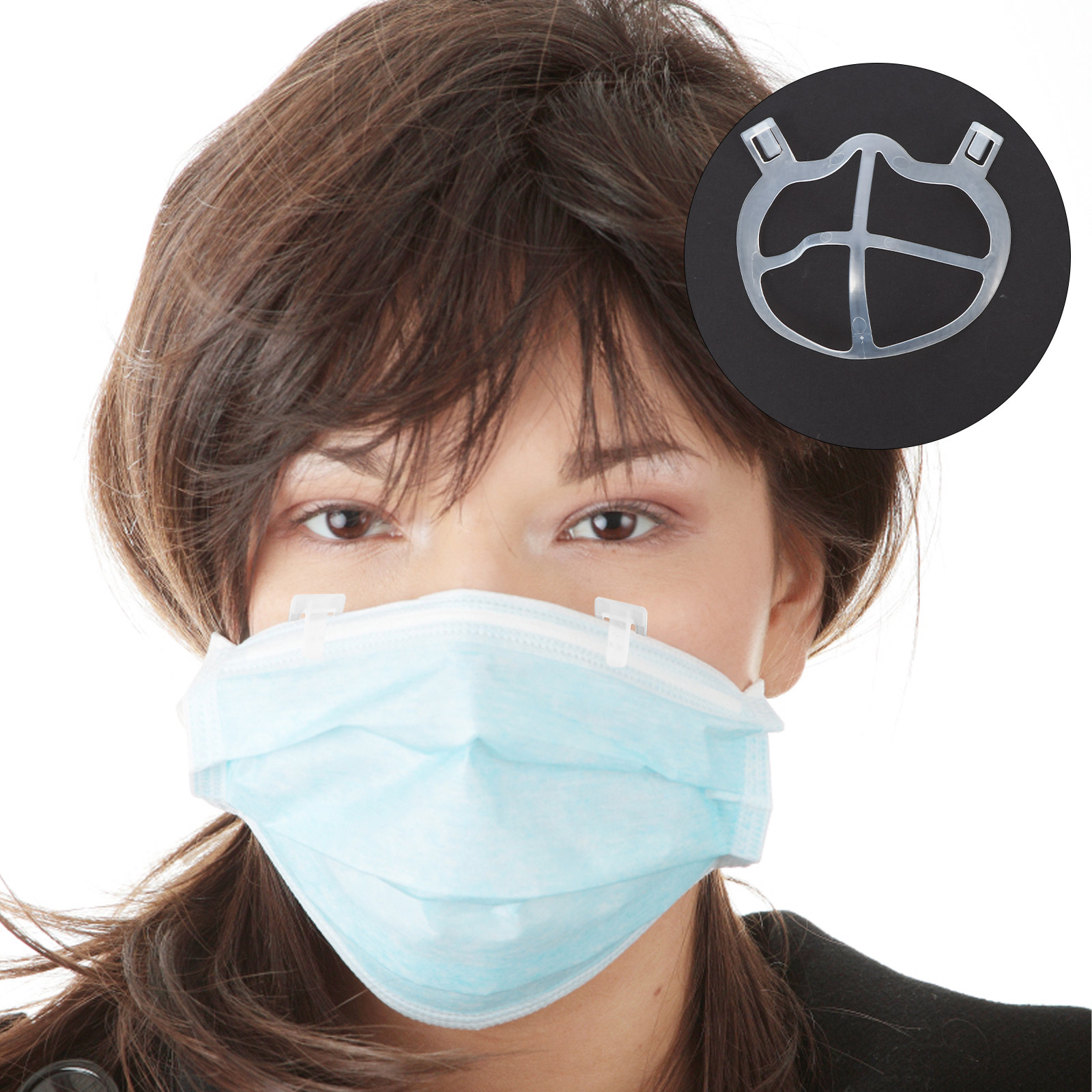 Silicone Mask Bracket - 10 ชิ้น โครงซิลิโคนสำหรับหน้ากากน้ำหนักเบา ไร้กลิ่น โครงรองรับ 3D