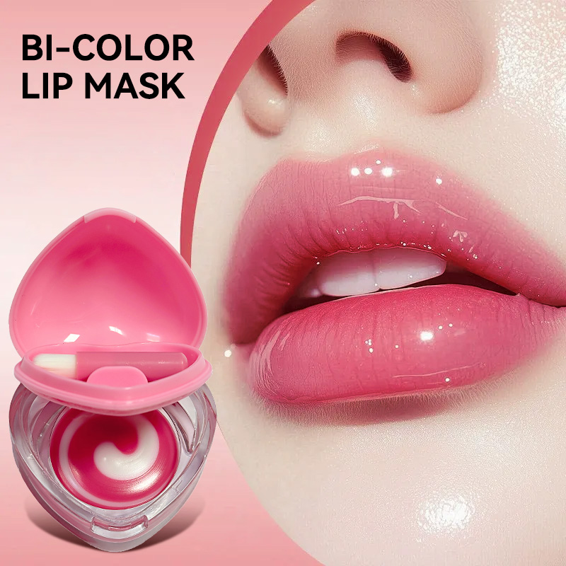 Kids Face Mask - ลัคโก้ ฮาร์ท ดับเบิ้ล คัลเลอร์ ลิป มาส์ก: