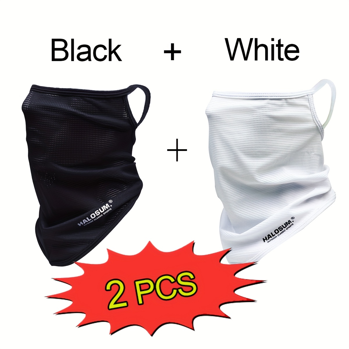 1/2 ชิ้น หน้ากากผ้าไอซ์ซิลค์ ร - Sports Mask Breathable บทวิจารณ์และราคา